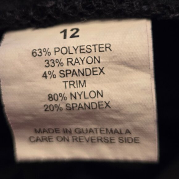 Briggs Black Stretch Polyester Dress Pants - Picture 14 of 15